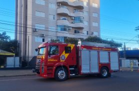 Curto-circuito provoca princípio de incêndio em apartamento no Centro de Cascavel
