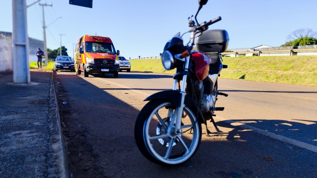 Mãe e filha fica feridas em acidente na marginal da PRc-467, em Cascavel