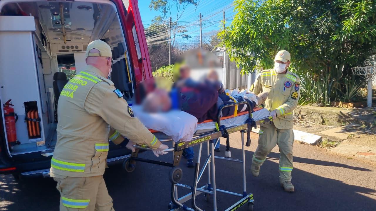 Idoso é socorrido pelo Siate no Bairro Floresta