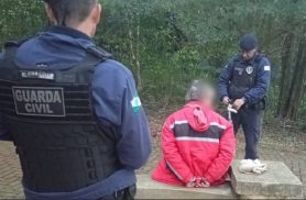Foragido é preso pela GCP em parque ao lado do Lago Municipal