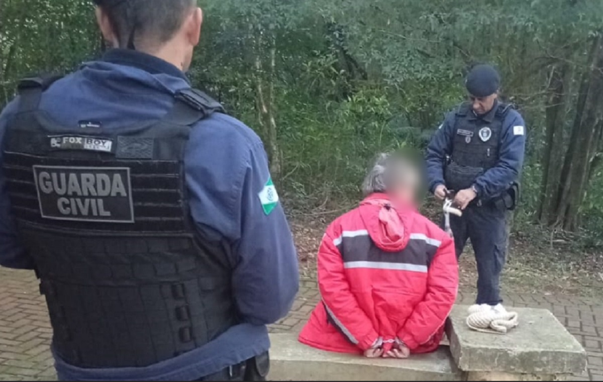 Foragido é preso pela GCP em parque ao lado do Lago Municipal