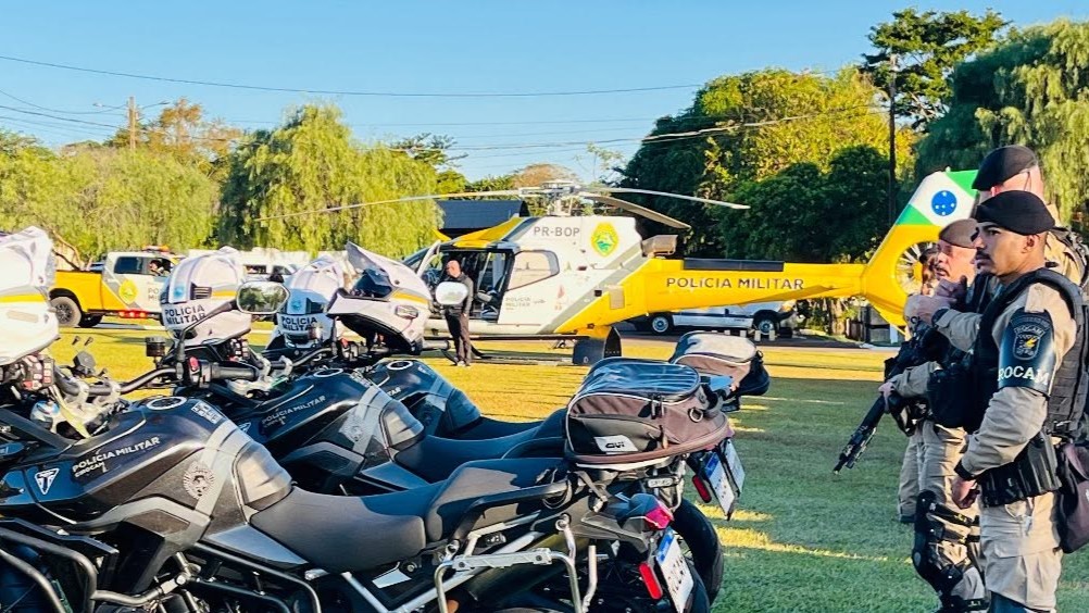Imagem relativa a Companhia de Choque é inaugurada em Foz do Iguaçu e PM lança Operação Omnis na Tríplice Fronteira