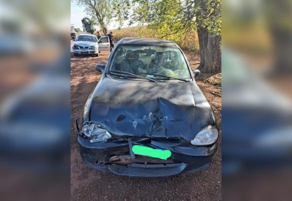 Colisão frontal na PR-182 deixa uma mulher ferida em Maripá