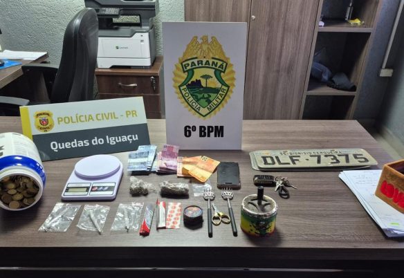 Dois são presos em ação contra o tráfico de drogas em Quedas do Iguaçu