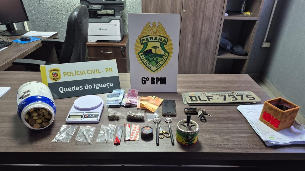 Imagem relativa a Dois são presos em ação contra o tráfico de drogas em Quedas do Iguaçu