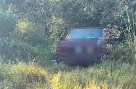 Veículo com registro de furto é encontrado em área de mata no Floresta