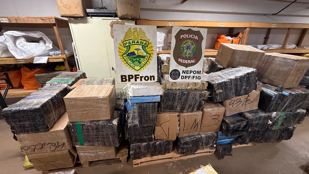 Mais de 2,2 toneladas de maconha são apreendidas em ação conjunta em Foz do Iguaçu