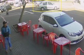 Veja como ocorreu acidente entre Clio e Pulse no Centro de Cascavel