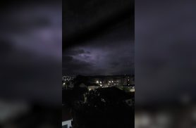 Cascavel alagada: Mais de 16 mm de chuva em uma hora e umidade do ar em 94,5%