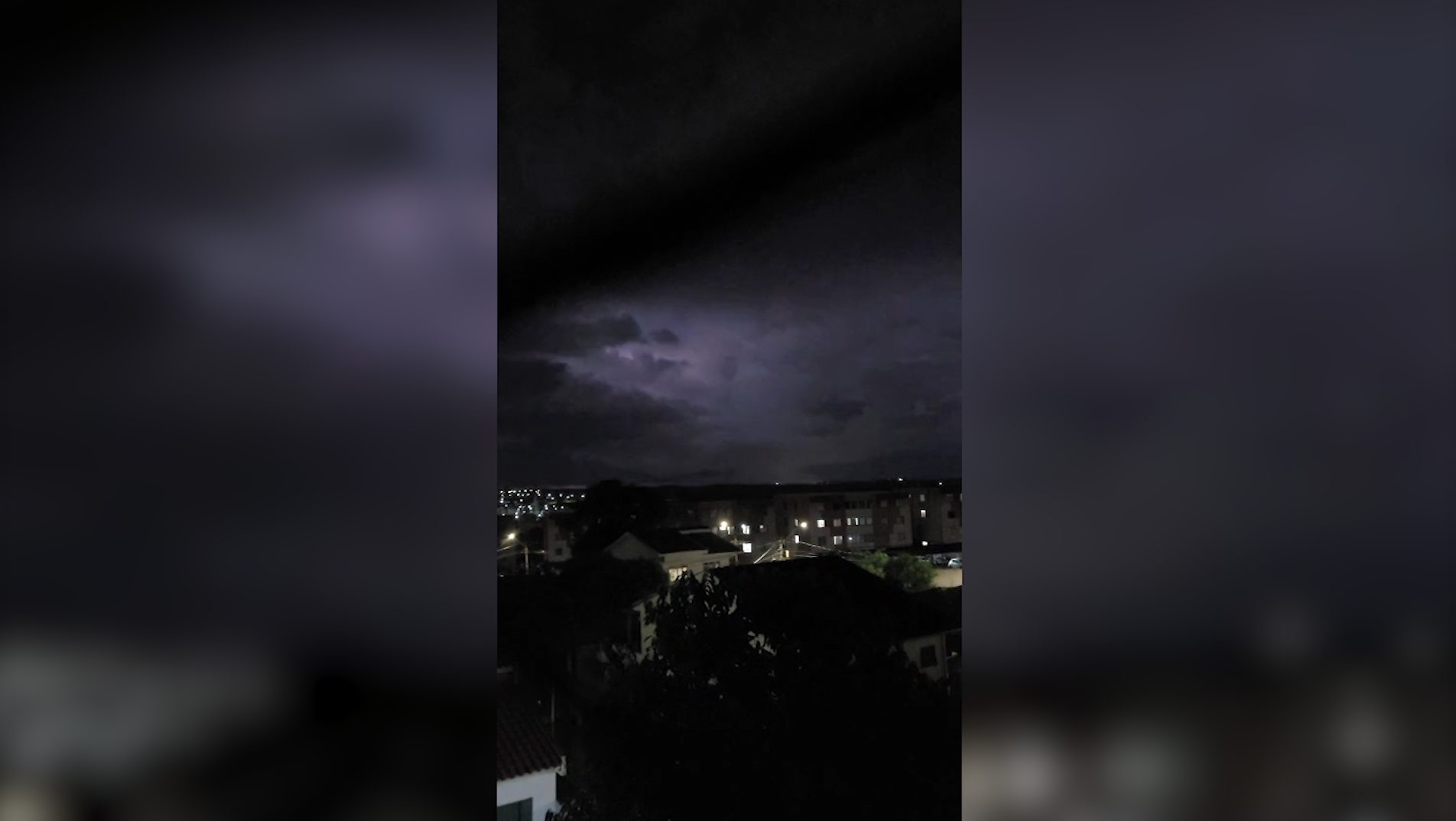 Cascavel alagada: Mais de 16 mm de chuva em uma hora e umidade do ar em 94,5%
