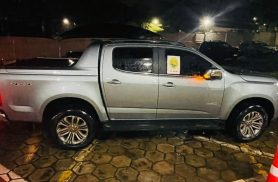 Polícia Militar recupera caminhonete roubada em área rural de Foz do Iguaçu