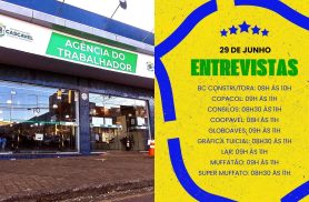 Agência do Trabalhador de Cascavel abre 1.623 vagas de emprego nesta semana Agência do Trabalhador de Cascavel abre 1.623 vagas de emprego nesta semana