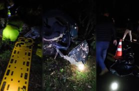 Imagens mostram gravidade de acidente com três mortos na BR-277