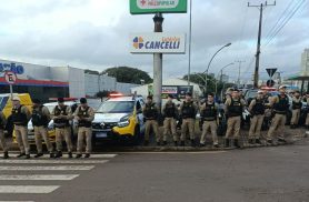 Polícia Militar reforça policiamento após jogo do Brasil em Cascavel
