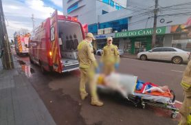 Idosa grita por socorro após sofrer queda em apartamento no Centro