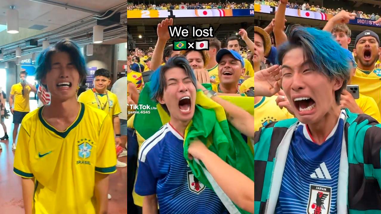 Calma lá Tanjiro! Streamer japonês viraliza após reação na vitória do Brasil sobre o Japão