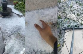 Impressionante: Cascavel é atingida por forte chuva de granizo