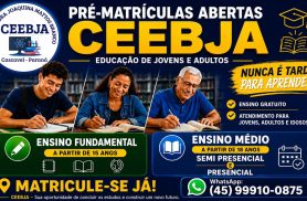 CEEBJA abre matrículas para jovens e adultos que desejam concluir os estudos em Cascavel