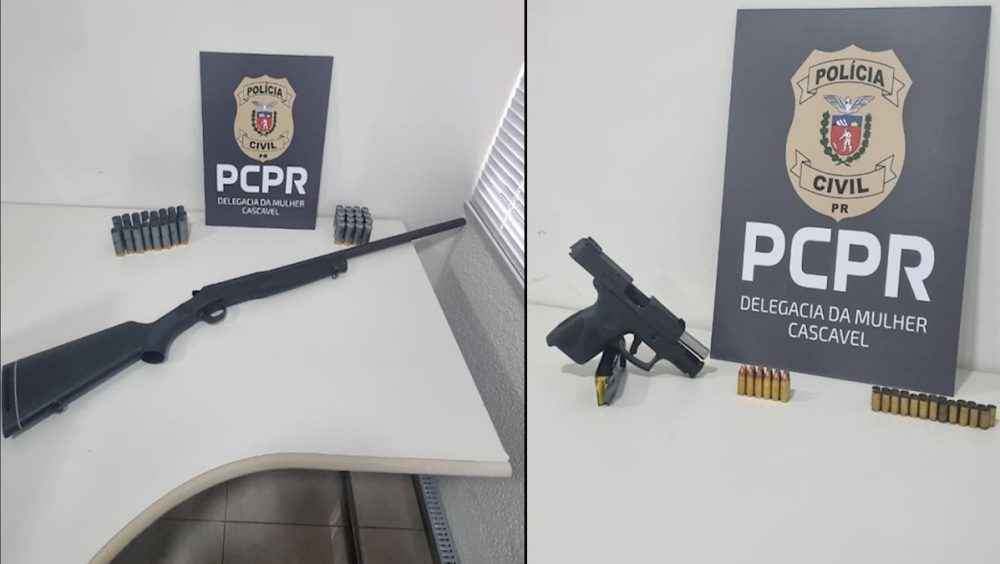 Polícia Civil apreende armas ao cumprir mandado na operação ‘Mulher Segura’ Imagem referente a Polícia Civil apreende armas ao cumprir mandado na operação ‘Mulher Segura’