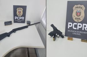 Polícia Civil apreende armas ao cumprir mandado na operação ‘Mulher Segura’