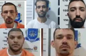 Cinco presos seguem foragidos após fuga da Cadeia Pública de Dois Vizinhos; dois já se entregaram