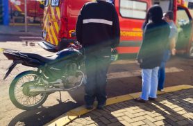 Acidente deixa motociclista ferido no São Cristóvão