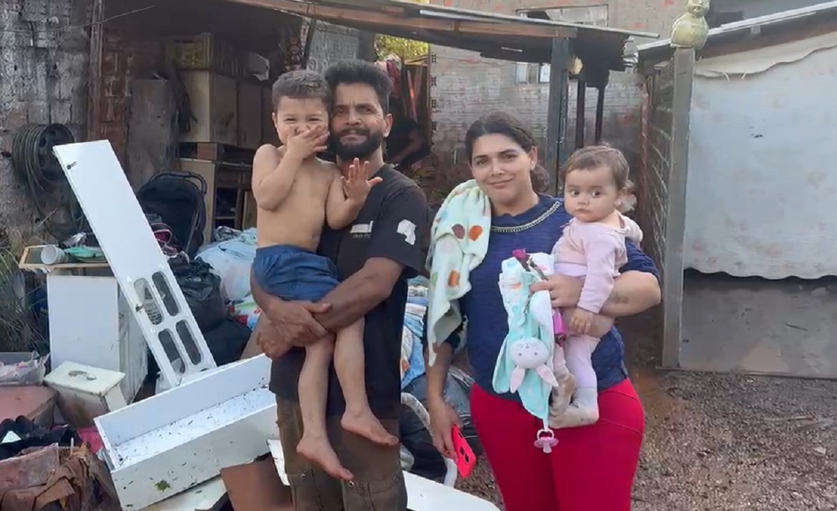 Depois do pesadelo, CGN volta à casa destruída pelo granizo: ‘Ressuscitei, mas perdemos tudo’