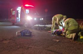 Idosa sofre traumatismo craniano após queda em via pública em Cascavel