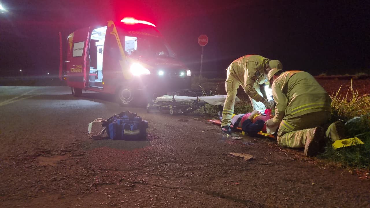 Idosa sofre traumatismo craniano após queda em via pública em Cascavel