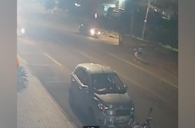 Nova câmera registra momento em que carro atinge duas crianças com bicicleta em Cascavel