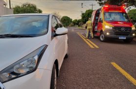 Motociclista fica ferido em acidente no Pioneiros Catarinenses Motociclista fica ferido em acidente no Pioneiros Catarinenses