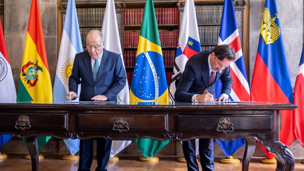 Brasil ratifica acordos do Mercosul com EFTA e Singapura Imagem referente a Brasil ratifica acordos do Mercosul com EFTA e Singapura