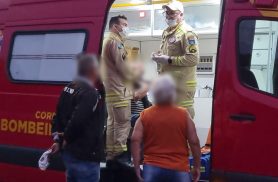 Quase chegando em casa, idoso cai na rua e fica ferido