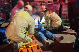 Motociclista de 21 anos sofre fratura grave após colisão com carro no bairro Neva