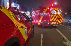 Idoso de 60 anos é atropelado por moto e fica ferido em Cascavel