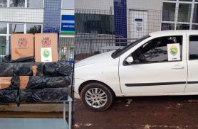 PM apreende carga de cigarros contrabandeados em Foz do Iguaçu