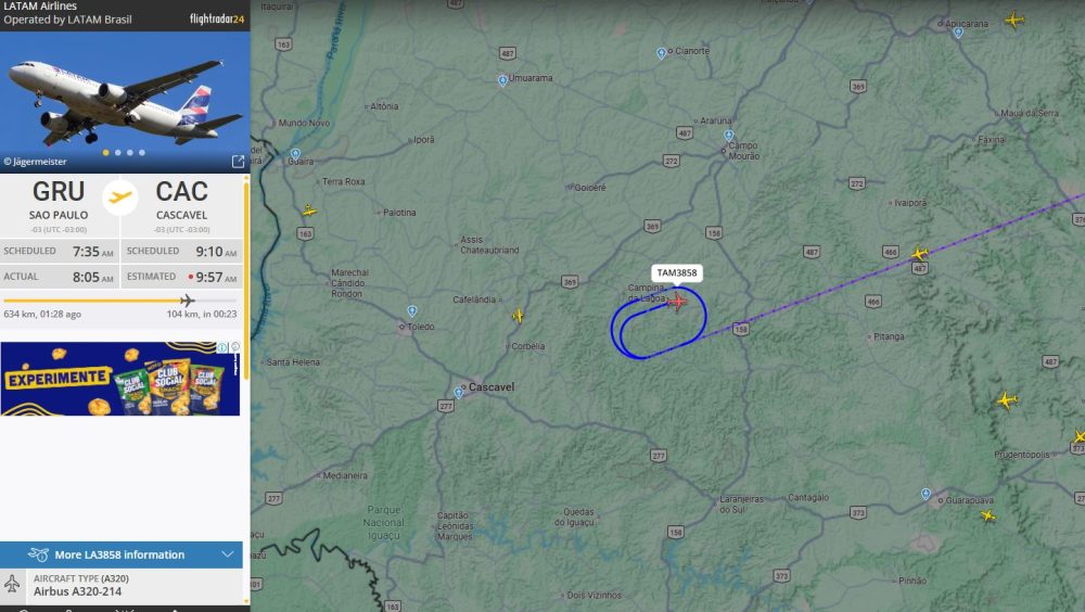 Neblina fecha Aeroporto de Cascavel e causa atrasos em voos nesta sexta-feira Imagem referente a Neblina fecha Aeroporto de Cascavel e causa atrasos em voos nesta sexta-feira