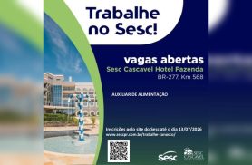 Sesc Hotel Fazenda abre vaga com salário de R$ 2,1 mil e pacote de benefícios Sesc Hotel Fazenda abre vaga com salário de R$ 2,1 mil e pacote de benefícios