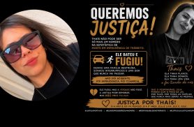 Amigos e parentes fazem protesto digital por justiça após morte de Thaís Batistel