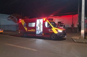 Homem é agredido, busca ajuda em base da PM e é socorrido pelo Siate em Cascavel