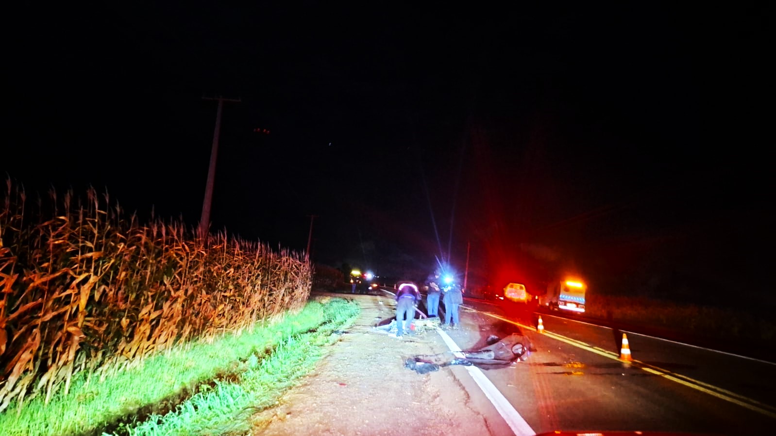 Imagem referente a Motociclista morre em grave colisão frontal na PR-495, em Medianeira