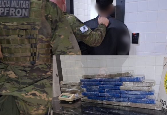 BPFRON apreende quase 25 quilos de maconha com adolescente na Rodoviária