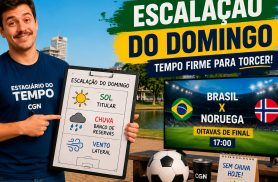 Sol, temperatura agradável e Brasil x Noruega: domingo promete Sol, temperatura agradável e Brasil x Noruega: domingo promete
