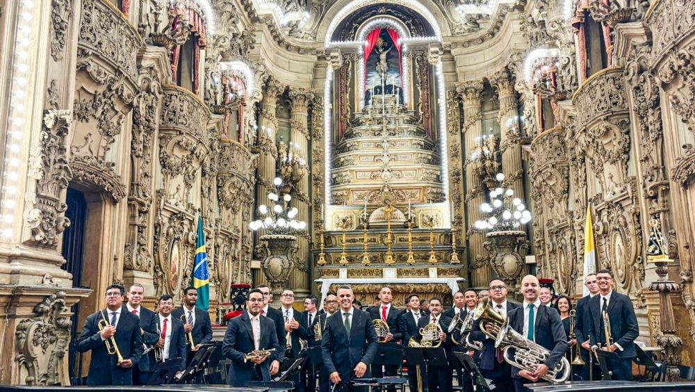 Imagem referente a Concerto de banda em igreja no Rio chama atenção para encontro mundial