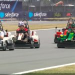 Imagem relativa a Fernando Alonso vence corrida de LEGO em Silverstone em evento pré-GP da Grã-Bretanha