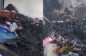 Veja como ficou residência destruída por incêndio em Santa Tereza do Oeste