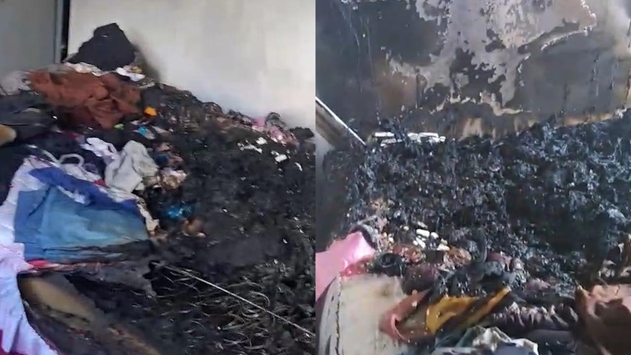 Veja como ficou residência destruída por incêndio em Santa Tereza do Oeste