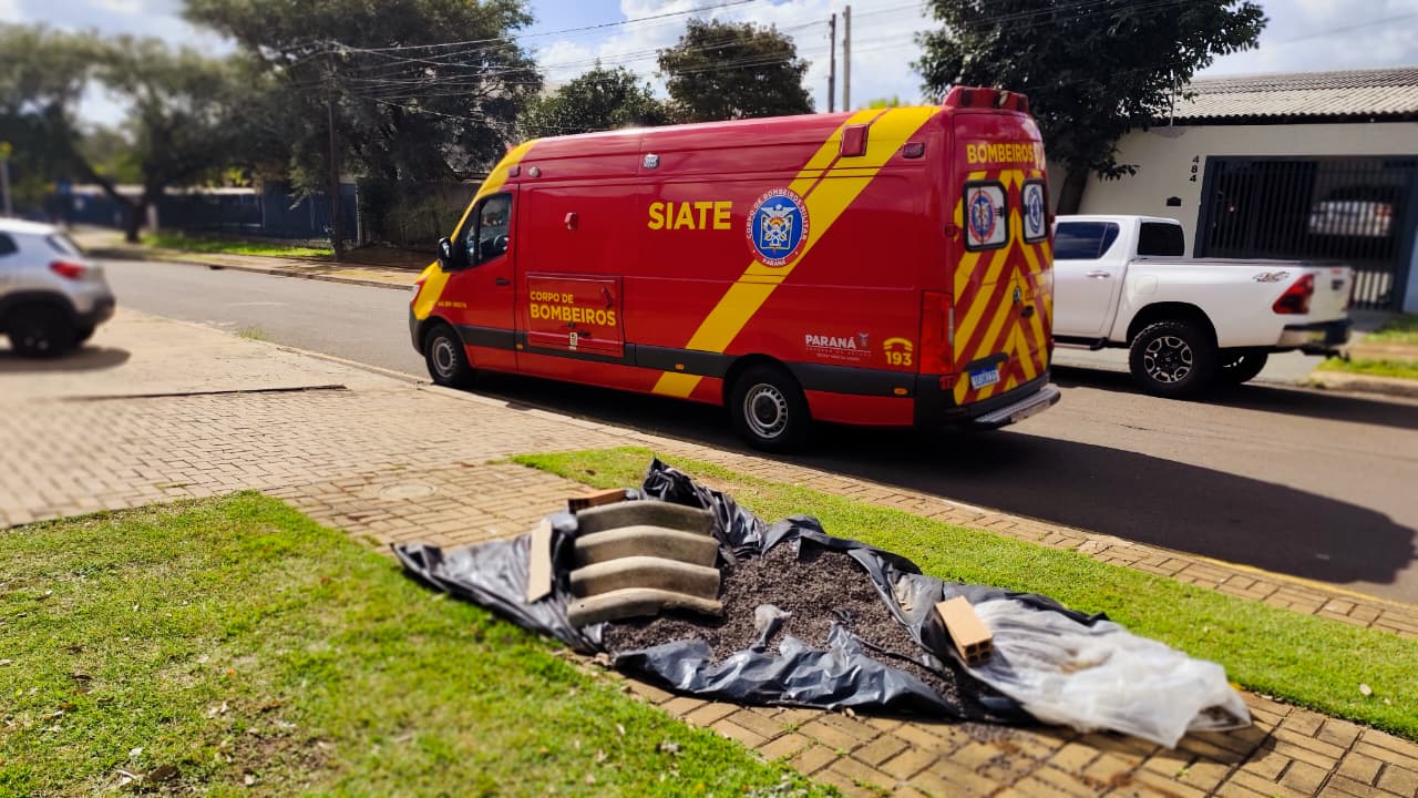 Homem sofre fratura exposta após acidente com serra mármore