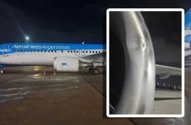 Avião de companhia argentina identifica impacto de drone no Galeão Avião de companhia argentina identifica impacto de drone no Galeão