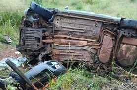 Jovem de 18 anos morre após carro sair da pista e bater contra árvore na PR-495